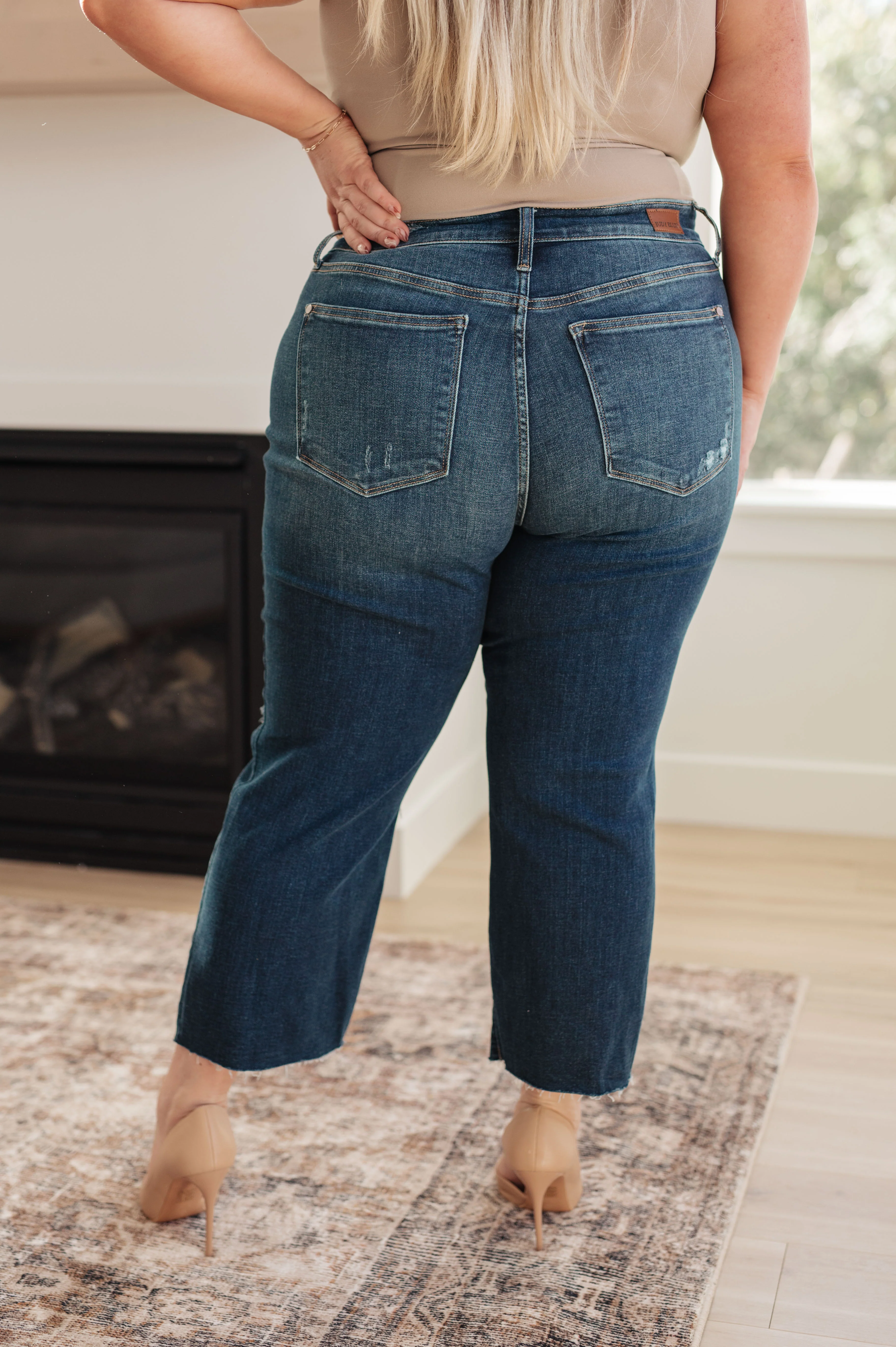 Whitney High Rise Distressed Wide Leg Crop Jeans - 11/1/2023 - Image 7