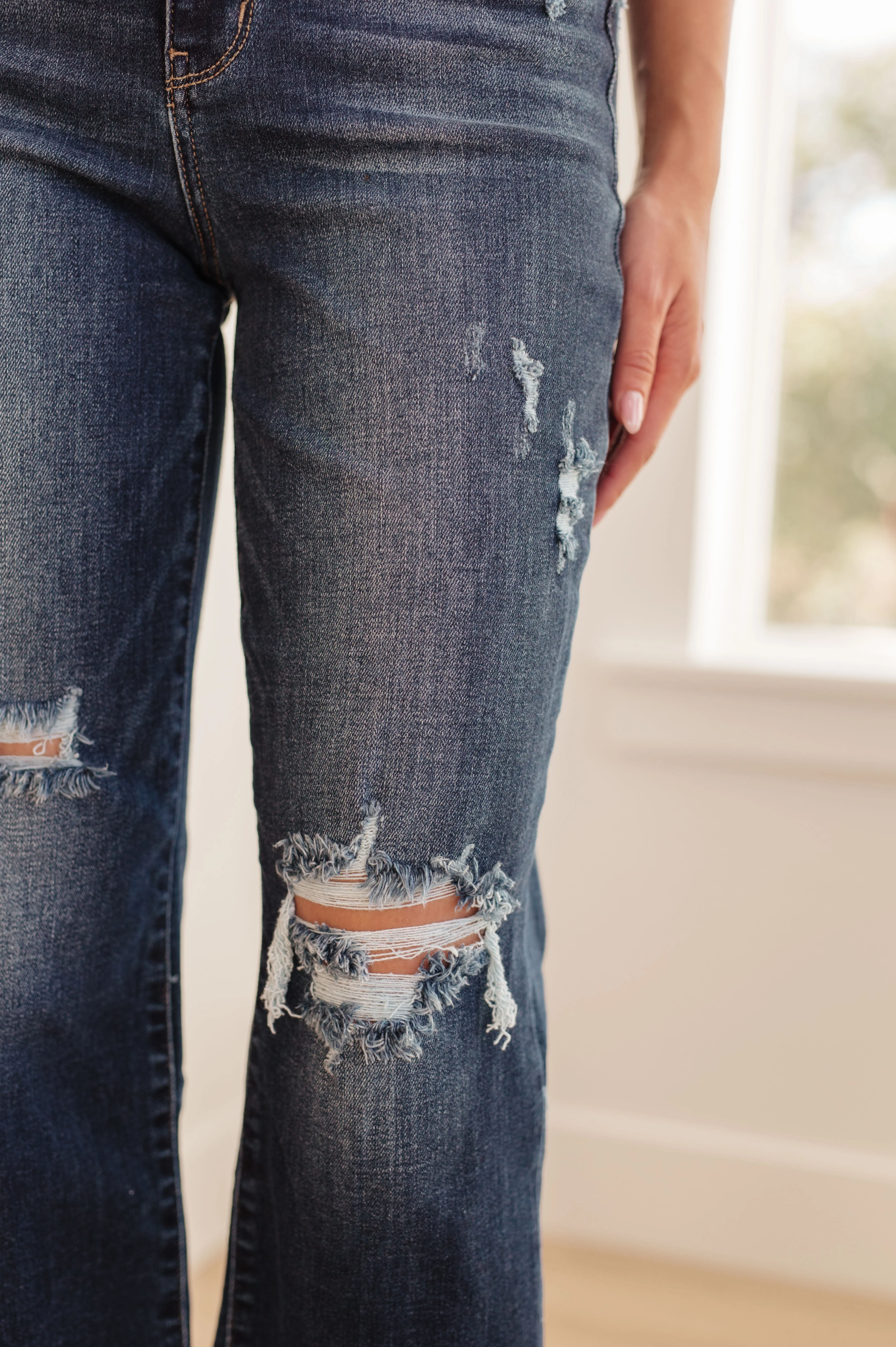 Whitney High Rise Distressed Wide Leg Crop Jeans - 11/1/2023 - Image 9