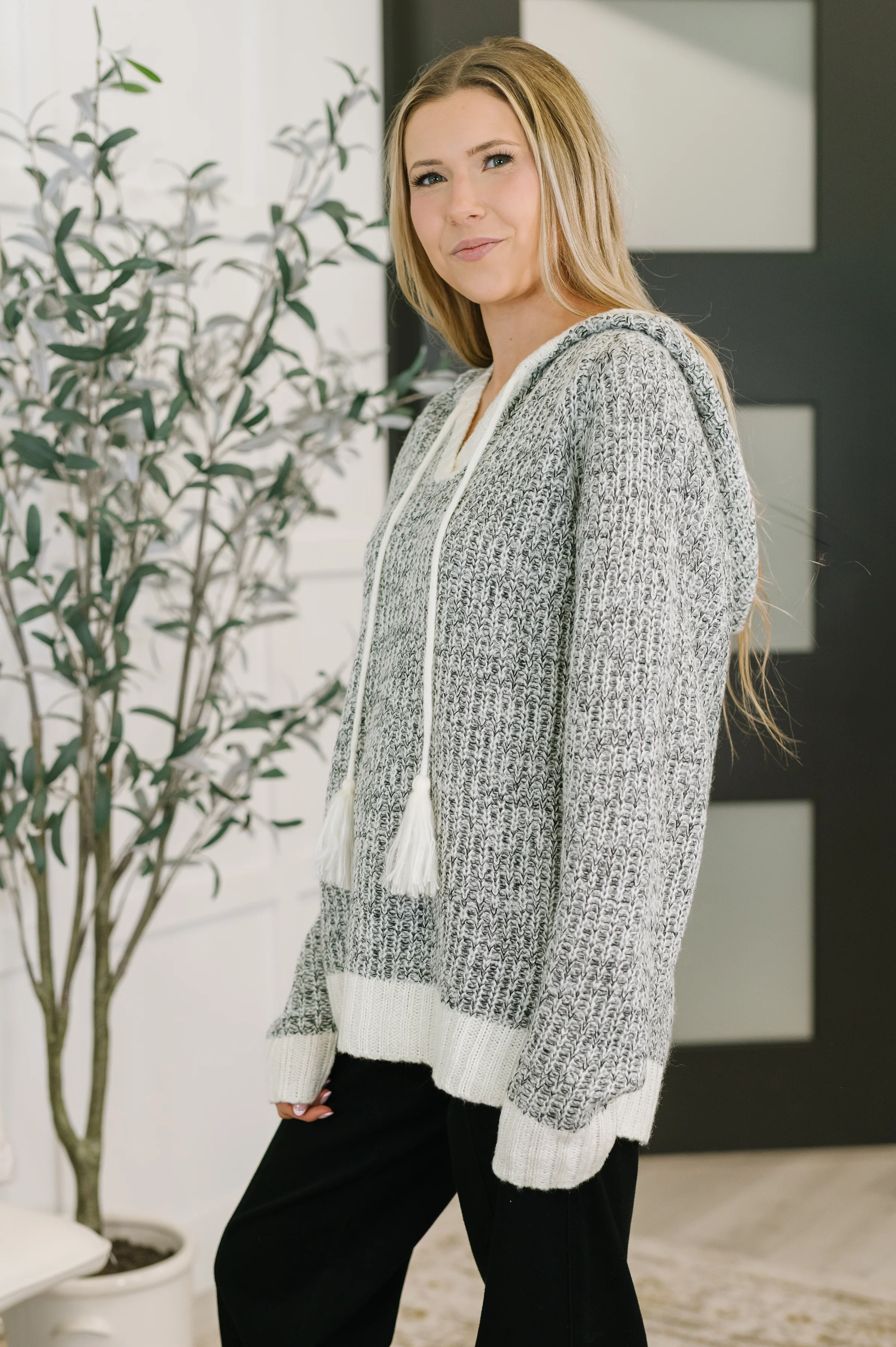 Who Can Live Without it Textured Split Neck Pullover - 11/18/2025 - Image 4