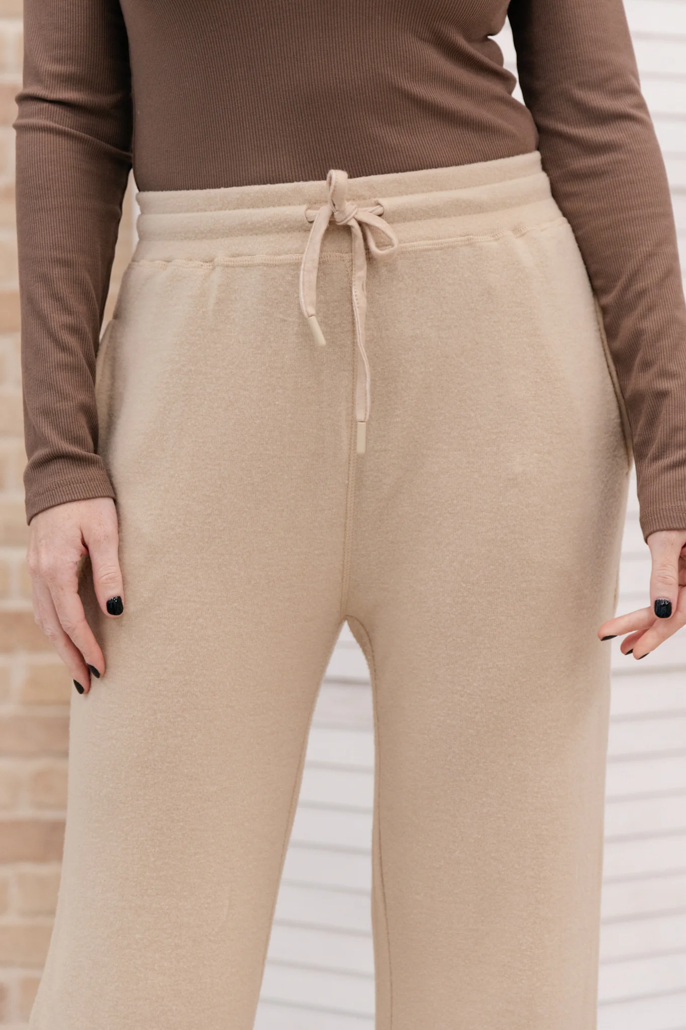 Wide Legged & Cozy Sweatpants in Sand - 11/4/2021 - Image 13