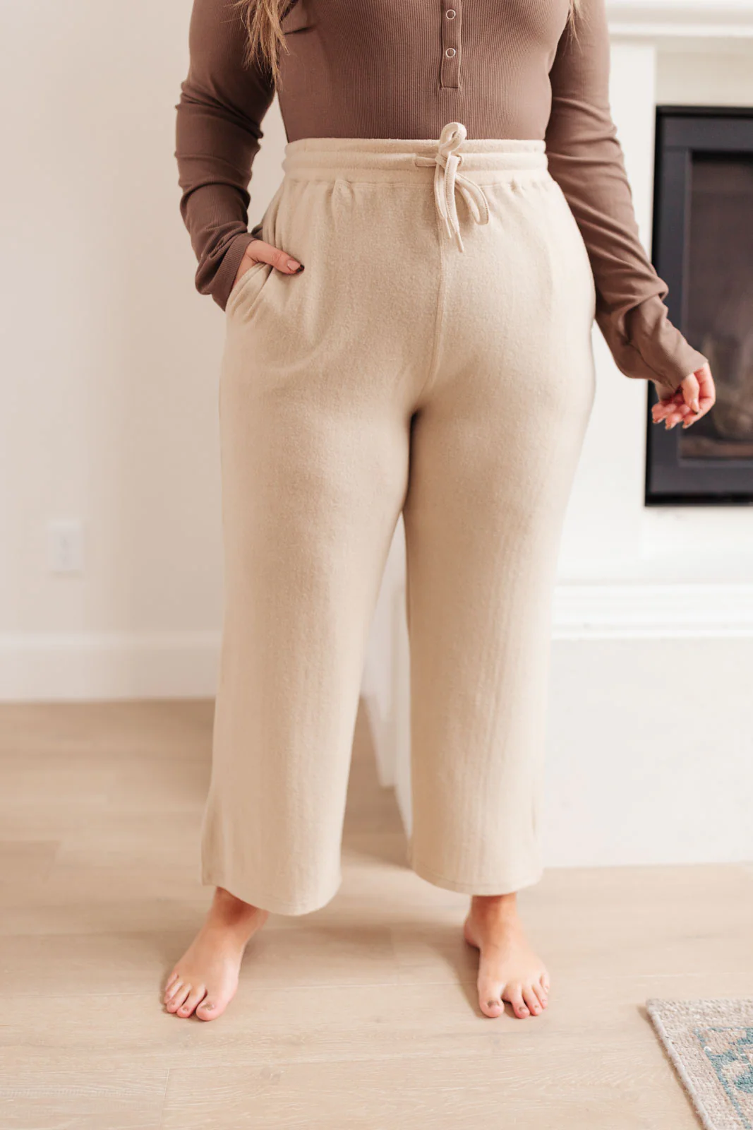Wide Legged & Cozy Sweatpants in Sand - 11/4/2021 - Image 7
