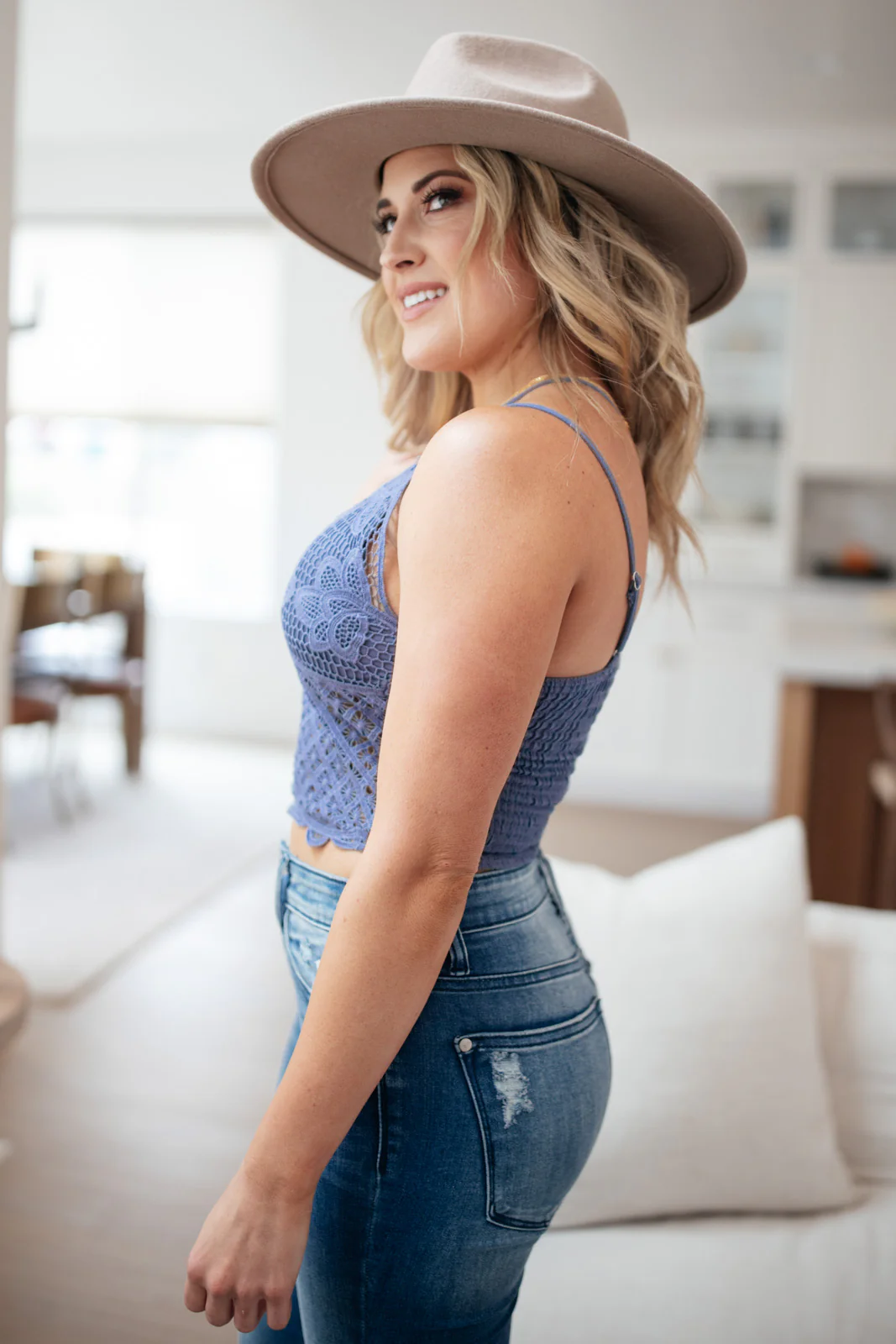 Wild And Free Crop Top in Dusty Blue - 8/19/2021 - Image 4