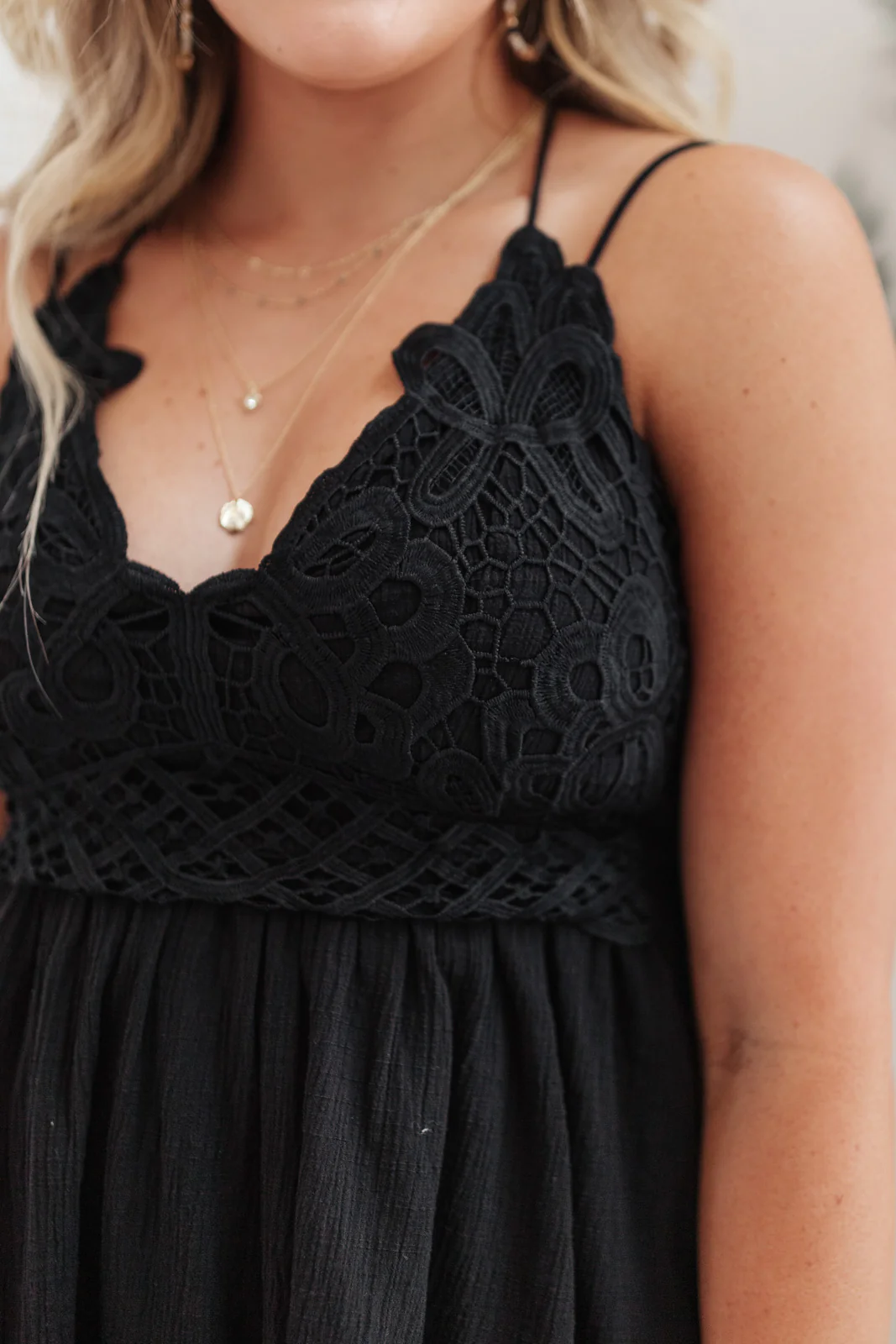 Wild And Free Peplum Top in Black - 8/19/2021 - Image 4