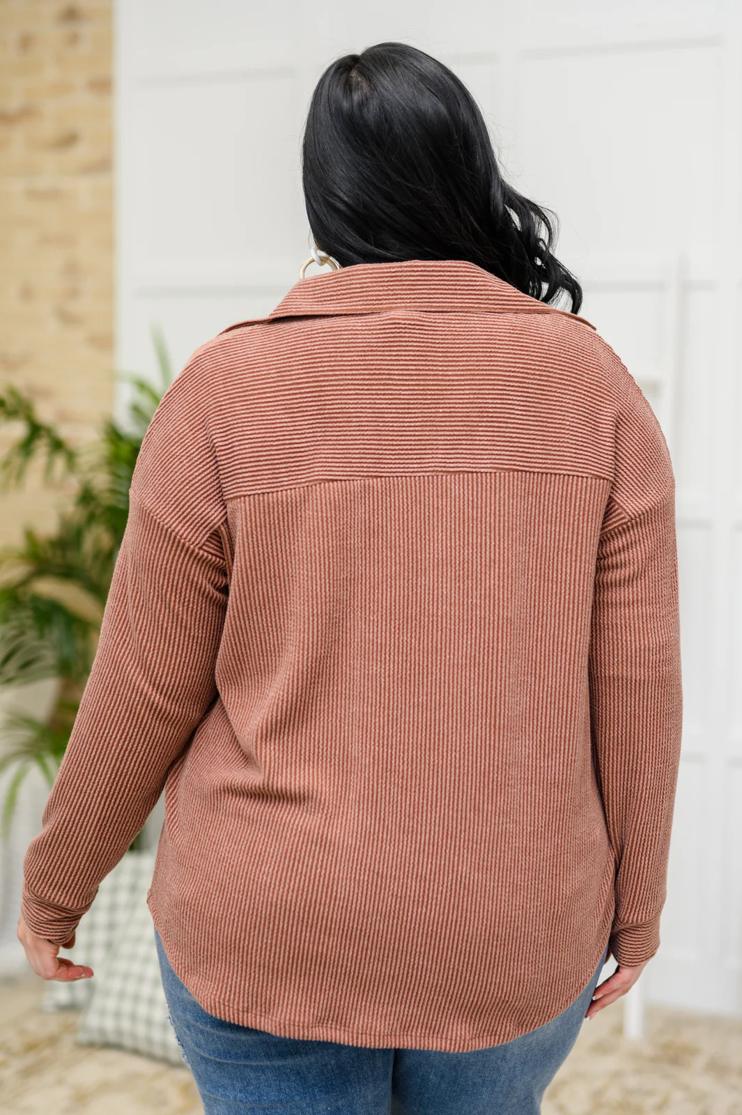Windsor Textured Shacket in Chestnut - 1/12/2023 - Image 10