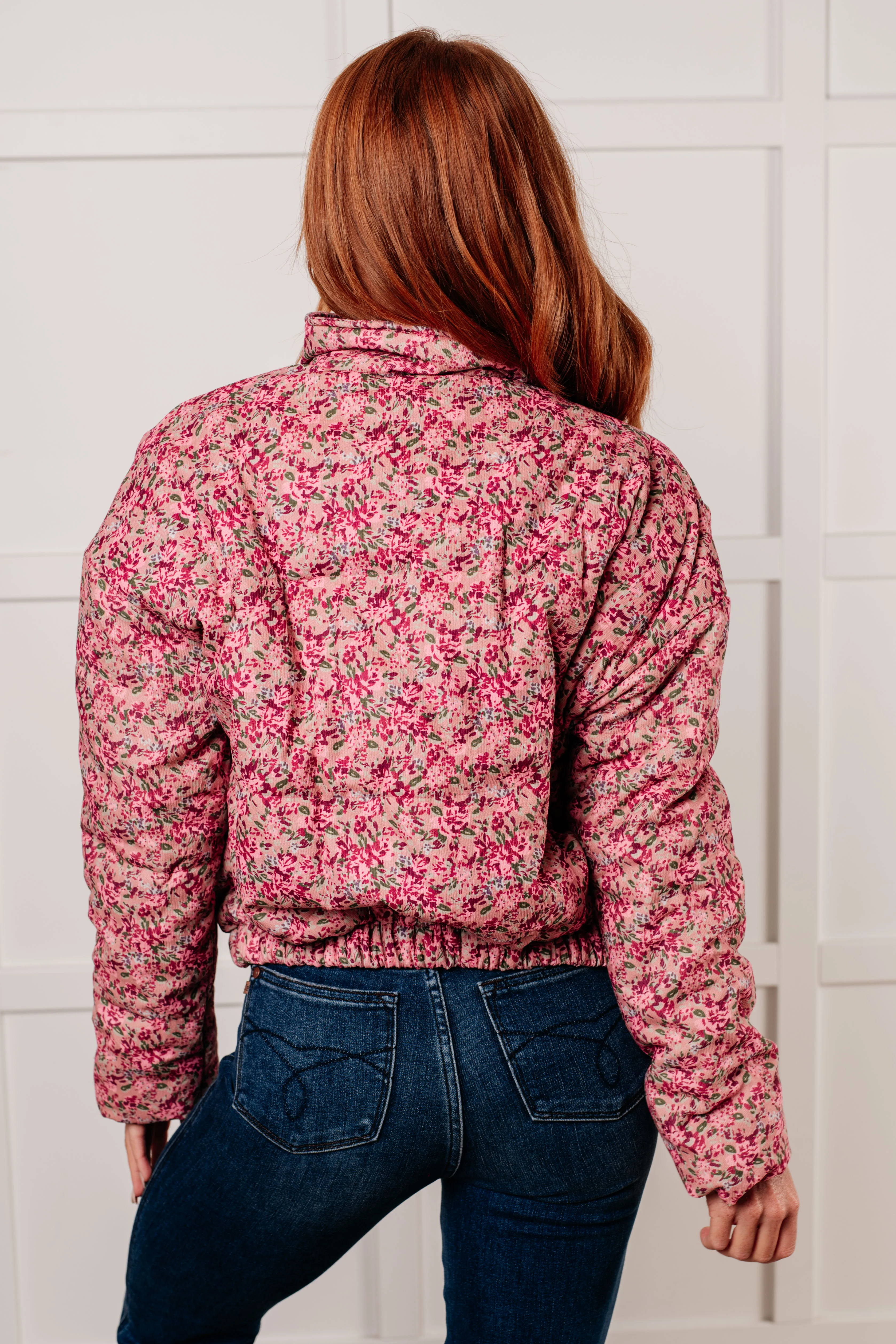 Wish Me Well Floral Printed Puffer Jacket in Rose Multi - 11/5/2024 - Image 5