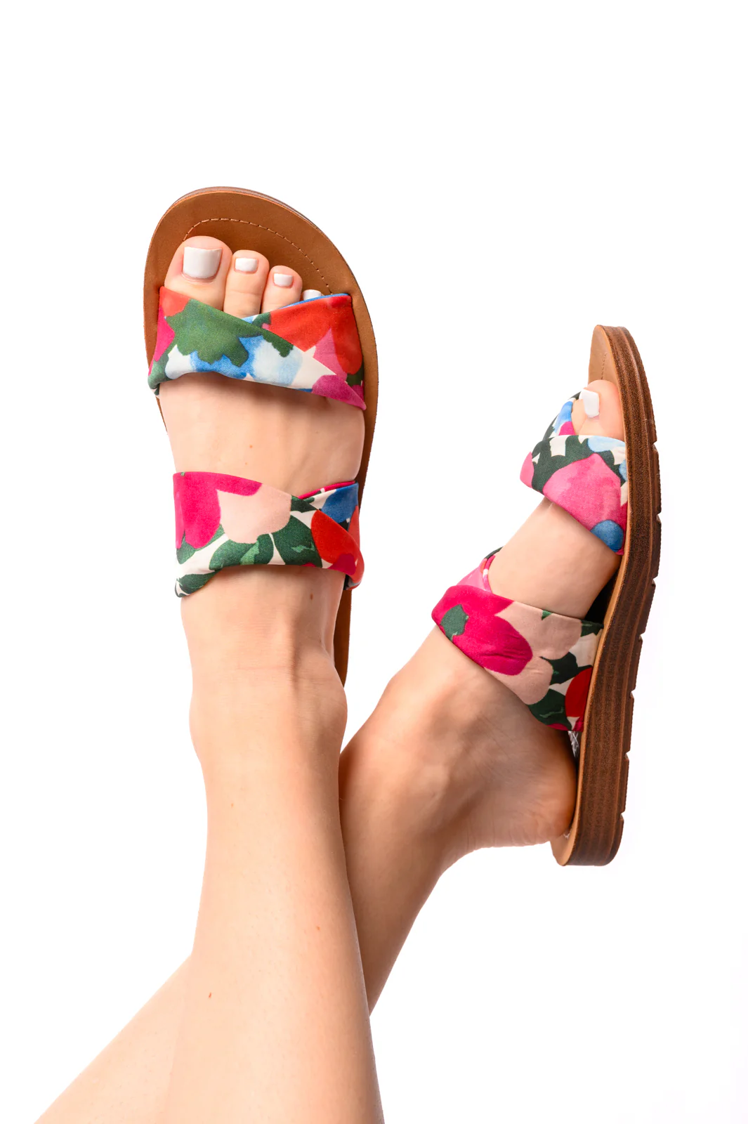 With a Twist Sandal in Flowers - 6/19/2024 Corkys