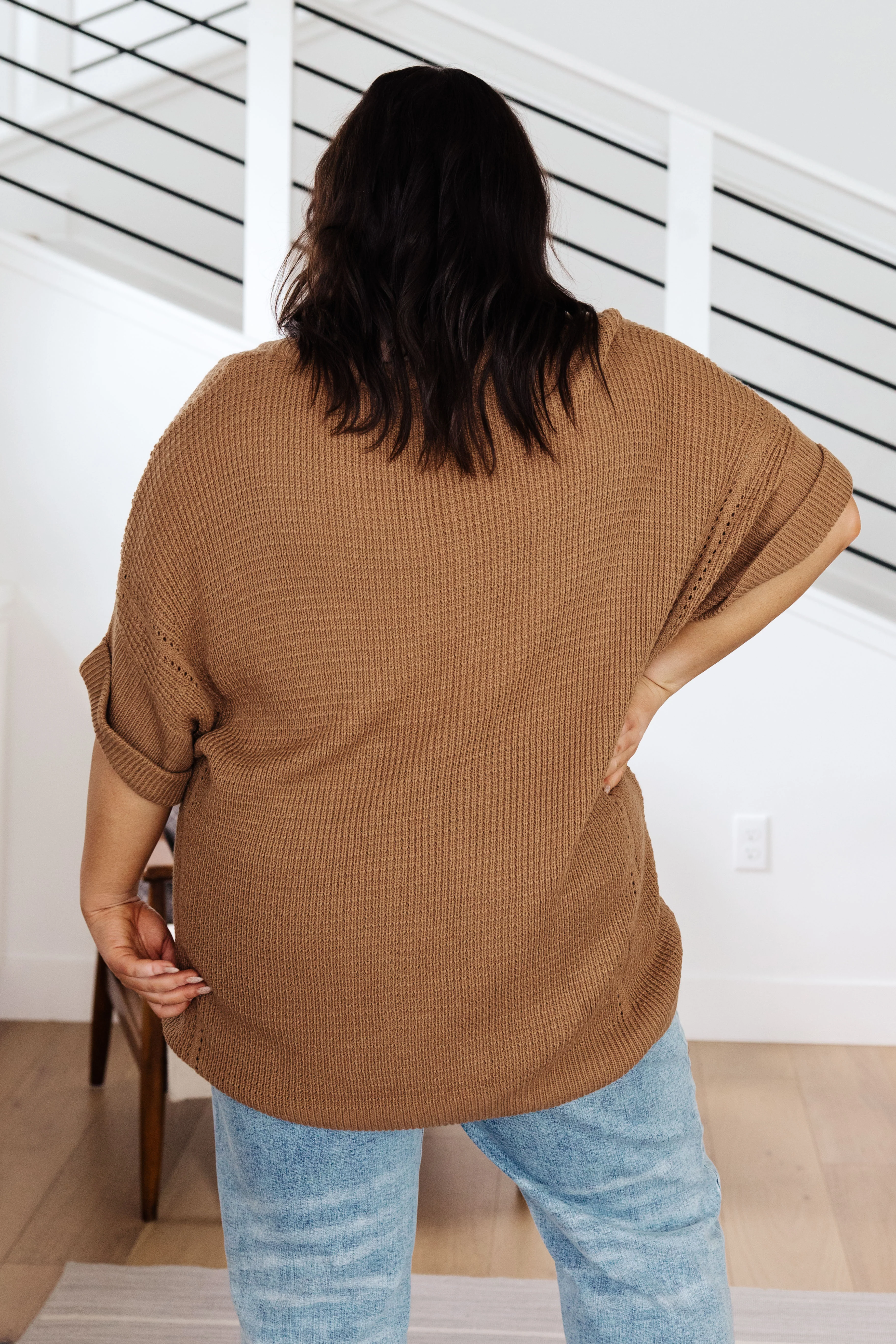 Wonder Why V-Neck Short Sleeve Sweater - 10/12/2023 - Image 10