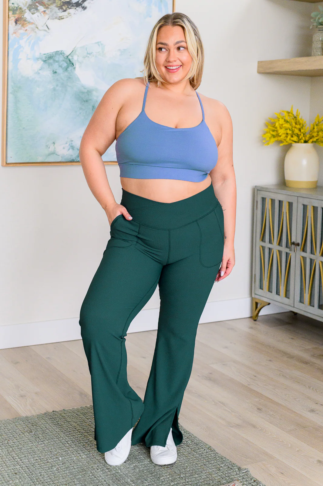 Work it All Out Crossover Flare Leggings - 4/16/2024 - Image 4