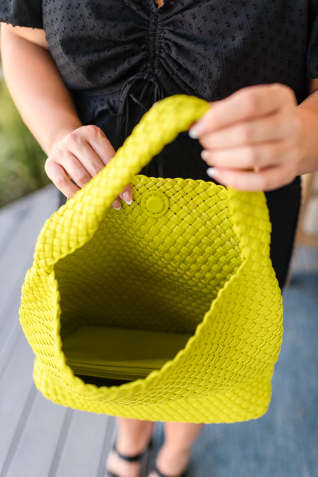 Woven and Worn Tote in Citron - 7/25/2023 - Image 6