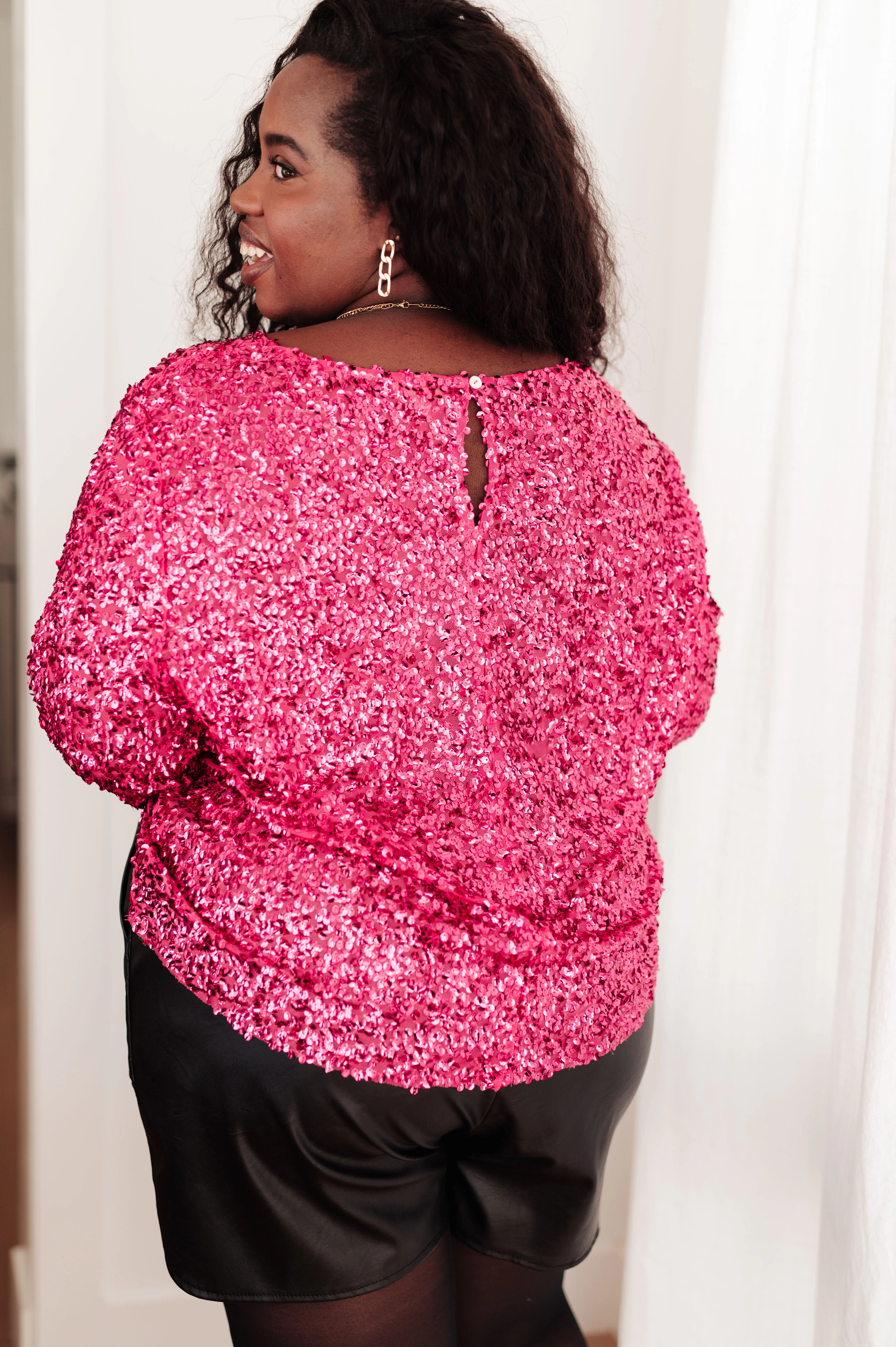 You Found Me Sequin Top in Fuchsia - 10/24/2023 - Image 8
