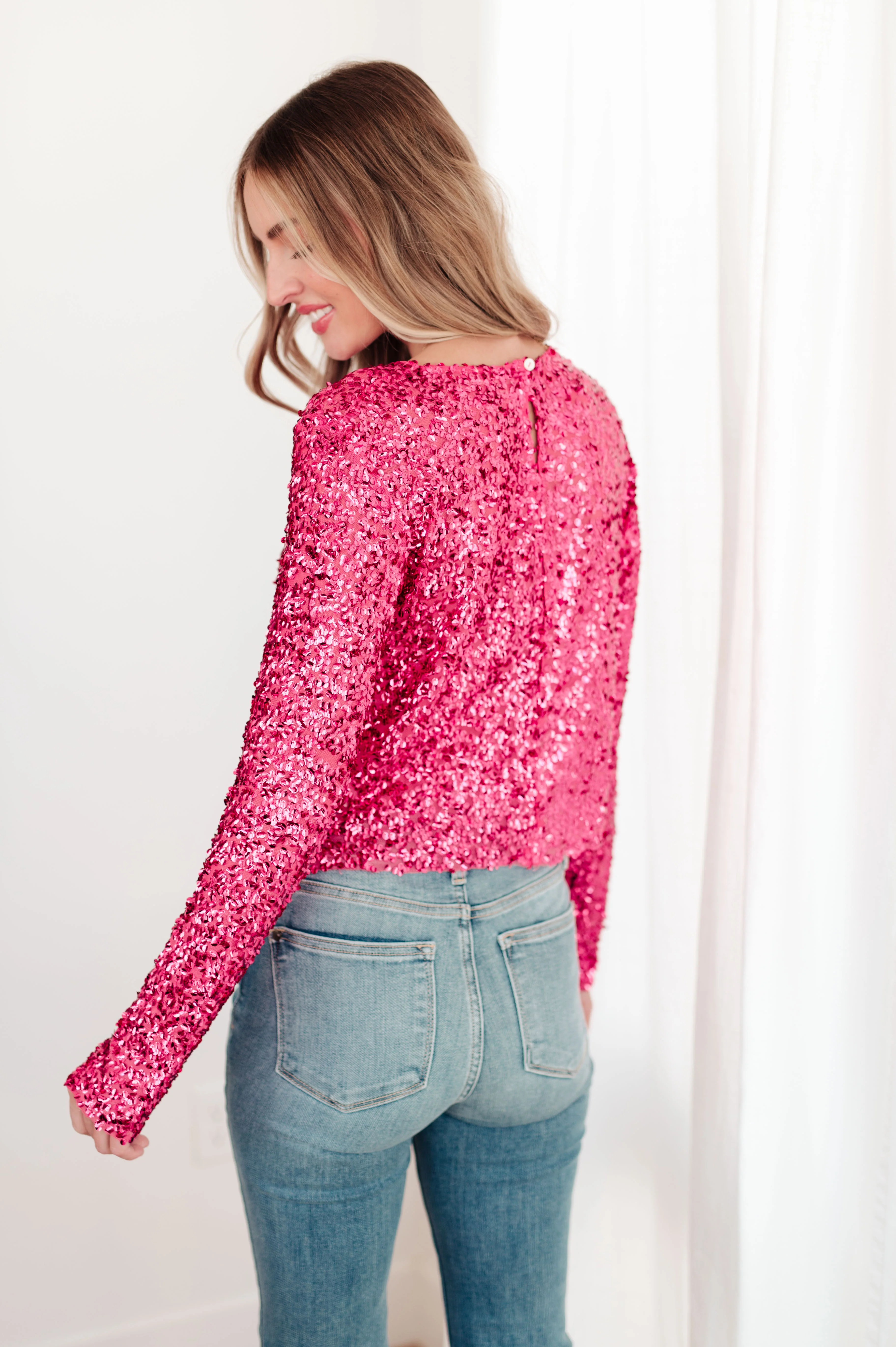 You Found Me Sequin Top in Fuchsia - 10/24/2023 - Image 9
