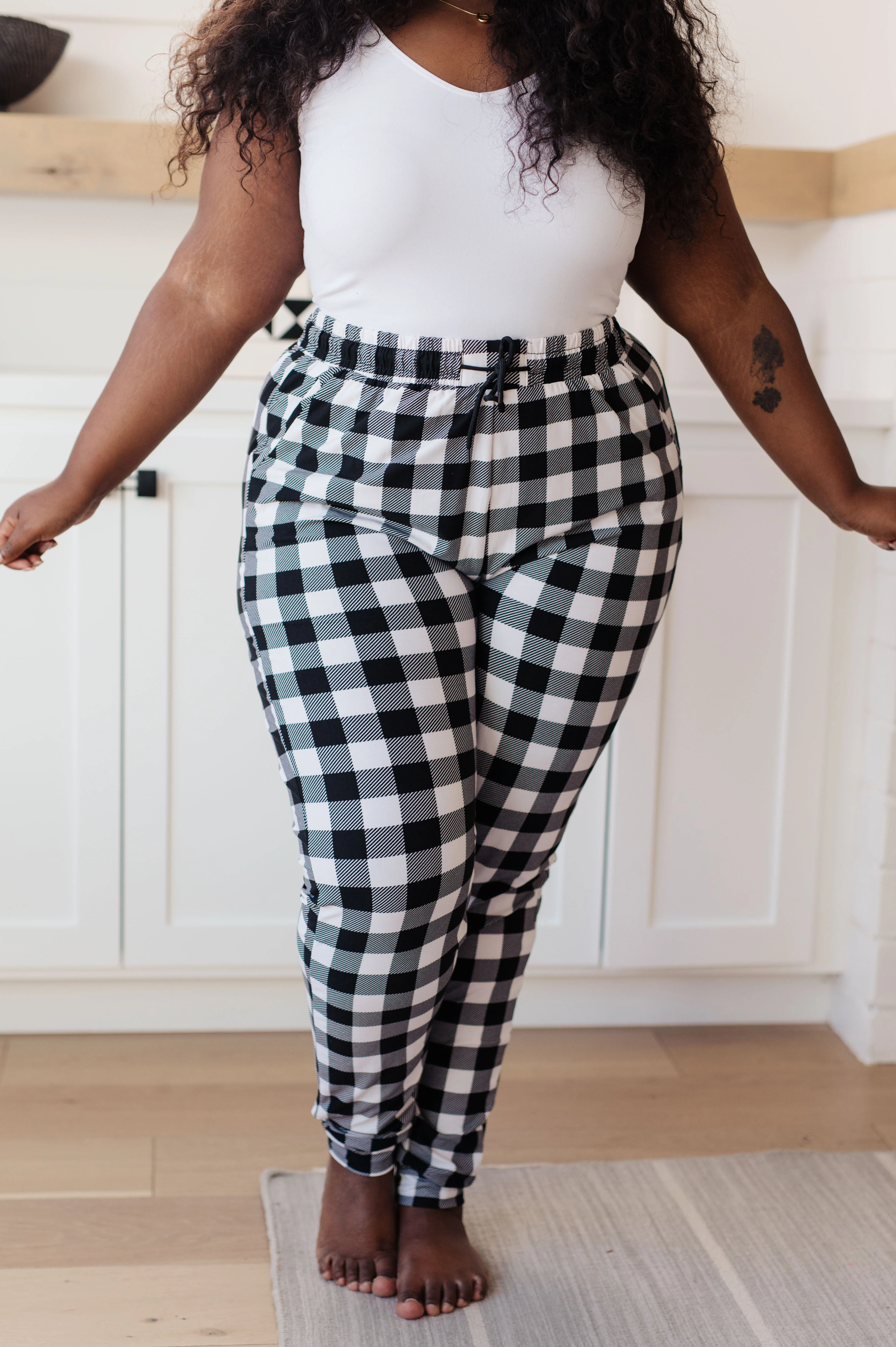 Your New Favorite Joggers in Black and White Check - 11/16/2023 - Image 6